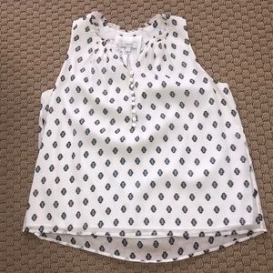 JCrew white flowy tank